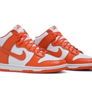 Nike Dunk High in Bold Orange and Crisp White
